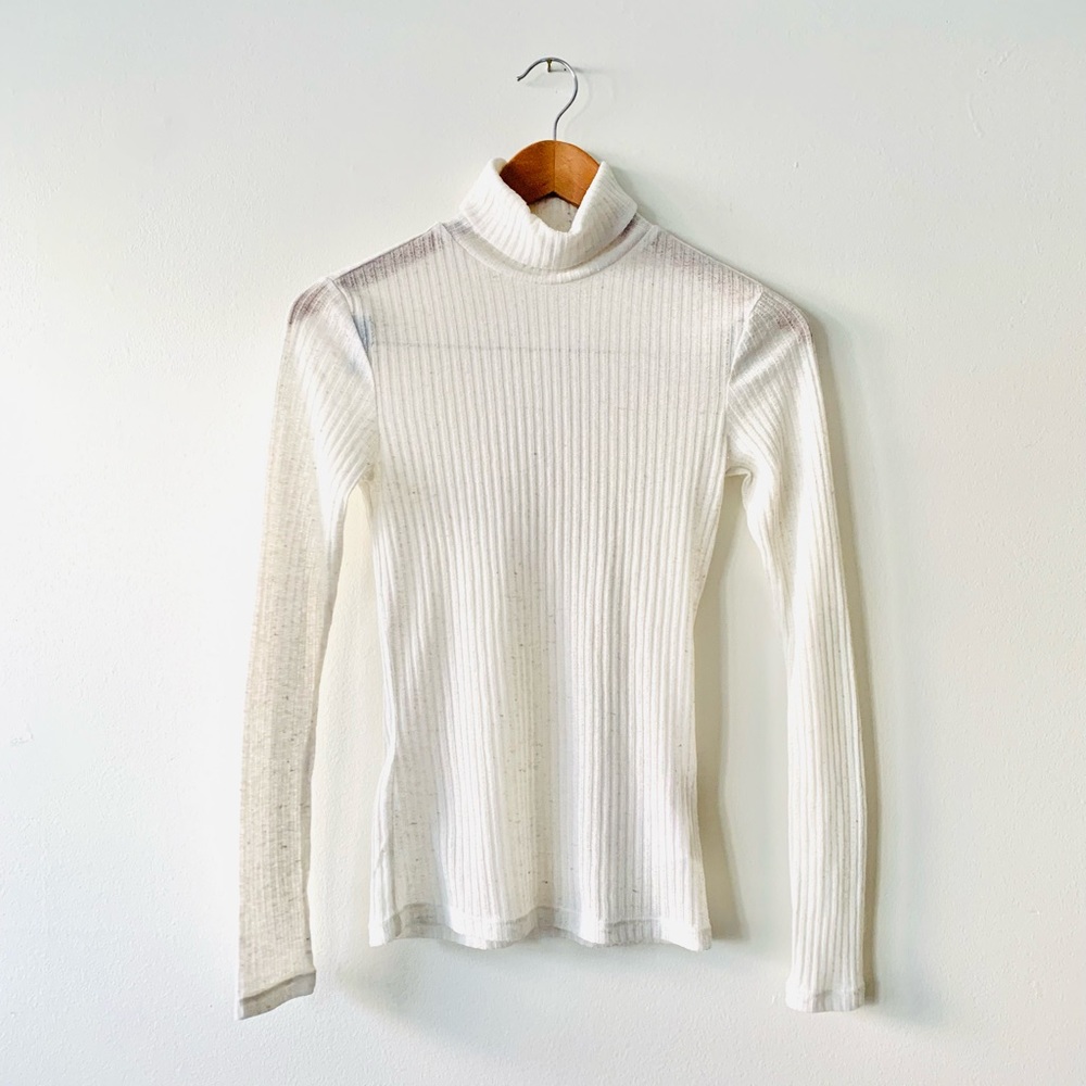 NEW Pieces Roll Neck Top in Cream